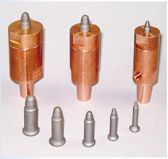 Lower electrode for nut welding ATS