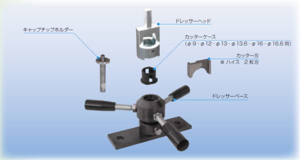 ボール盤取付型チップドレッサー | 新光機器株式会社